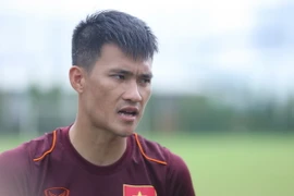 Công Vinh vẫn đầy khát khao như lần đầu lên tuyển. (Ảnh: Minh Chiến/Vietnam+)