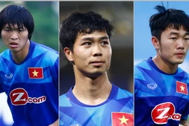 Ba cầu thủ Hoàng Anh Gia Lai phải rời đội tuyển sớm để trở về câu lạc bộ. (Ảnh: Minh Chiến/Vietnam+)