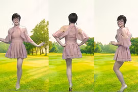 Hoa khôi Vầng trăng khuyết 2019 Bế Thị Băng sẽ thể hiện điệu nhảy Cha Cha Cha đầy sôi động trong chương trình nghệ thuật từ thiện Mottainai 2020. (Ảnh: BTC)