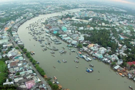 Chợ nổi Cái Răng, thành phố Cần Thơ. (Ảnh: Duy Khương/TTXVN)