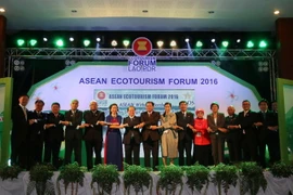 Quang cảnh tại lễ khai mạc Diễn đàn. (Ảnh: Phạm Kiên/Vietnam+)