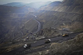 Một mỏ than ở Quảng Ninh. (Ảnh: Trọng Đạt/TTXVN)