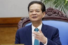 Thủ tướng Nguyễn Tấn Dũng phát biểu kết luận phiên họp. (Ảnh: Đức Tám/TTXVN)