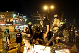 Các thành viên phong trào Hamas tại thành phố Gaza. (Nguồn: AFP/TTXVN)