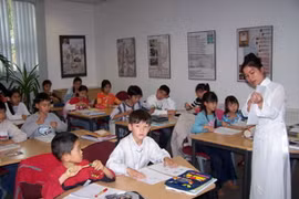 Thiếu nhi Việt kiều học tiếng Việt. Ảnh minh họa. (Nguồn: Ủy ban Nhà nước về người Việt Nam ở nước ngoài)