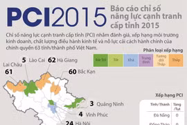 [Infographics] Báo cáo chỉ số năng lực cạnh tranh cấp tỉnh 2015