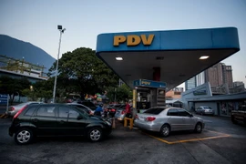 Một trạm bán xăng ở Venezuela. (nguồn: EPA/TTXVN)