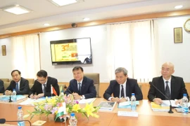 Phái đoàn Việt Nam tại kỳ họp. (Ảnh: Huy Bình-Đăng Chính/Vietnam+)