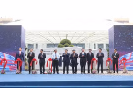 Lễ Khánh thành Cơ sở hoạt động mới của Trung tâm Đổi mới sáng tạo Quốc gia, ngày 28/10. (Ảnh: Minh Sơn/Vietnam+)