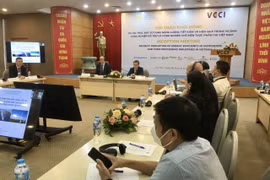 Hội thảo Khởi động Dự án “Thúc đẩy sử dụng năng lượng tiết kiệm và hiệu quả trong ngành công nghiệp hỗ trợ và công nghiệp chế biến thực phẩm tại Việt Nam,” ngày 18/8. (Ảnh: PV/Vietnam+)