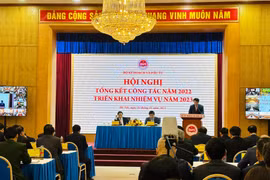 Hội nghị Tổng kết công tác năm 2022, triển khai nhiệm vụ năm 2023 của Bộ Kế hoạch và Đầu tư, ngày 14/1. (Ảnh: Vietnam+)