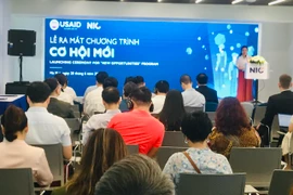 Chương trình 'Cơ hội mới' nằm trong khuôn khổ hoạt động 'Nguồn nhân lực cho Đổi mới sáng tạo Hệ sinh thái khởi nghiệp.' (Ảnh: Hạnh Nguyễn/Vietnam+)