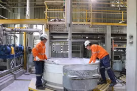 Chỉ số IIP tháng Bảy đã có mức tăng cao nhất là 3,9% so với tháng Sáu đồng thời tăng 3,7% so với cùng kỳ năm 2022. (Ảnh: Minh Sơn/Vietnam+)