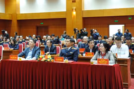 Hội nghị Tổng kết công tác Thuế năm 2023-Triển khai nhiệm vụ công tác năm 2024 của Tổng cục Thuế, ngày 21/12. (Ảnh: Vietnam+)
