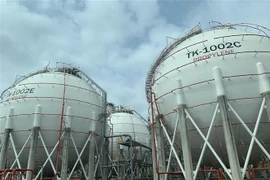 Nhà máy sản xuất PP và Kho ngầm chứa khí hóa lỏng LPG (doanh nghiệp có vốn đầu tư của Hàn Quốc), thị xã Phú Mỹ, tỉnh Bà Rịa-Vũng Tàu. (Ảnh: Hoàng Nhị/TTXVN)