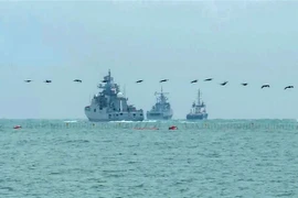Tàu chiến Nga tham gia một cuộc tập trận hải quân. (Ảnh minh họa: AFP/TTXVN)