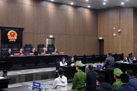 Quang cảnh phiên tòa ngày 23/12. (Ảnh: Phạm Kiên/TTXVN)