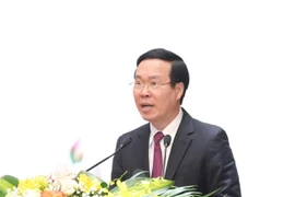 Ông Võ Văn Thưởng, Ủy viên Bộ Chính trị, Thường trực Ban Bí thư phát biểu chỉ đạo hội nghị. (Ảnh: Phương Hoa/TTXVN)