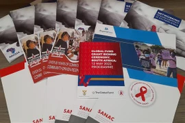 Tuyên truyền phòng chống HIV tại Nam Phi. (Ảnh: Hoàng Minh/TTXVN)