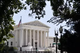 Tòa án Tối cao Mỹ ở Washington, DC. (Ảnh: AFP/TTXVN)