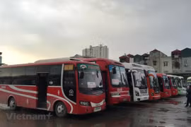 Phần mềm dịch vụ công trực tuyến đối với thủ tục đăng ký khai thác tuyến vận tải hành khách cố định được đưa vào sử dụng từ ngày 1/7. (Ảnh: Việt Hùng/Vietnam+)