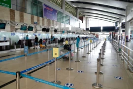 Sản lượng vận chuyển hàng không tại Cảng hàng không quốc tế Nội Bài đang ở điểm đáy tính từ đầu năm 2021 do ảnh hưởng của dịch COVID-19. (Ảnh: CTV/Vietnam+)