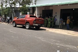 Hiện trường của vụ án. (Ảnh: Cao Nguyên/TTXVN)