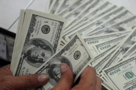 Kiểm tiền USD. (Nguồn: AFP/TTXVN)