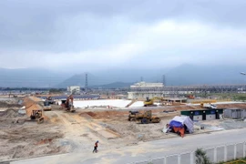 Một góc nhà máy gang thép Hưng Nghiệp Formosa Hà Tĩnh. (Ảnh: Quang Quyết/TTXVN)