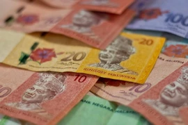 Đồng ringgit của Malaysia tại Kuala Lumpur. (Nguồn: AFP/TTXVN)