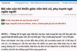 Người ngụy tạo “Bức thư gửi bố công tác xa” nhằm câu like 
