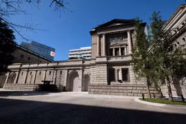 Trụ sở Ngân hàng Trung ương Nhật Bản tại Thủ đô Tokyo. (Ảnh: AFP/TTXVN)