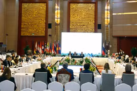 Hội nghị Bộ trưởng Du lịch ASEAN-Nga lần thứ 3 diễn ra tại Vientiane (Lào) ngày 26/1/2024. (Ảnh: Phạm Kiên/TTXVN)
