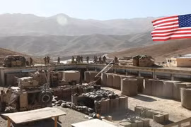 Một cơ sở quân sự của Mỹ tại Syria. (Ảnh: Syriahr.com/TTXVN)