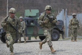 Binh sỹ Mỹ trong một cuộc tập trận. (Ảnh: AFP/TTXVN)