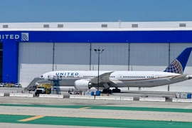 Máy bay Boeing 787 Dreamliner tại sân bay quốc tế Los Angeles ở bang California (Mỹ). (AFP/TTXVN)