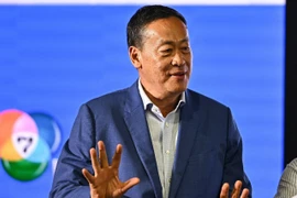 Ông Srettha Thavisin phát biểu với báo giới ở Bangkok (Thái Lan). (Ảnh: AFP/TTXVN)