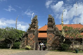 Đền Pura Batuan, một điểm du lịch thu hút du khách quốc tế ở Bali (Indonesia). (Ảnh: Đỗ Quyên/TTXVN)