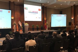 Diễn đàn doanh nghiệp Việt Nam-UAE tại Hà Nội ngày 15/10. (Ảnh: Đức Duy/Vietnam+)