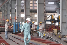 Dây chuyền sản xuất thép của Công ty cổ phần Hòa Phát. (Ảnh: Đức Duy/Vietnam+)