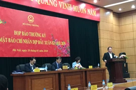 Ông Trần Hữu Linh, Tổng cục trưởng Tổng cục Quản lý thị trường thông tin về việc sắp xếp bộ máy, nhân sự. (Ảnh: Đức Duy/Vietnam+)