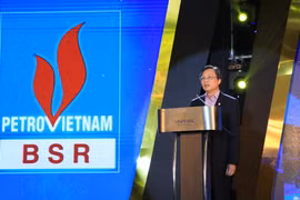 Tổng Giám đốc BSR Bùi Minh Tiến gửi lời cảm ơn và tri ân tới quý khách hàng đã đồng hành với BSR chặng đường 10 năm qua. (Ảnh: PV/Vietnam+)