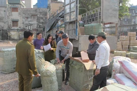 Số vi phạm đến từ hàng giả, xâm phạm sở hữu trí tuệ chiếm 10% giá trị thương mại trên toàn thế giới. (Ảnh: Đức Duy/Vietnam+)