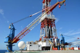 Giàn khoan Hakuryu-5 LFPO của Rosneft. (Ảnh: Đức Duy/Vietnam+)
