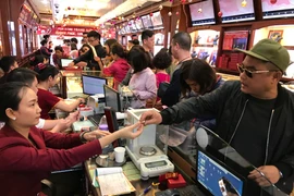 Một điểm kinh doanh vàng tại Hà Nội. (Ảnh: Đức Duy/Vietnam+)