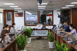 Quang cảnh họp báo. (Ảnh: Thanh Vũ/TTXVN)