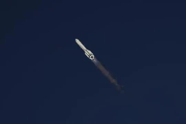 Tên lửa Proton-M mang theo module phòng thí nghiệm Nauka được phóng từ sân bay vũ trụ Baikonur ở Kazakhstan ngày 21/7/2021. (Ảnh: AFP/TTXVN)