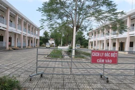 Bệnh viện Bệnh lý hô hấp cấp tính Củ Chi đang điều trị cho 43 trường hợp mắc COVID-19 của Thành phố Hồ Chí Minh. (Ảnh: Đinh Hằng/TTXVN)