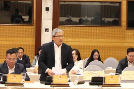 Thiếu tướng Hoàng Anh Tuyên thông tin tại phiên Họp báo Chính phủ (Ảnh: Đức Duy/Vietnam+)