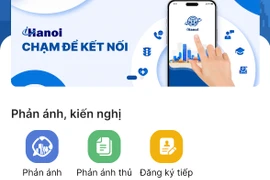 Ứng dụng "Công dân Thủ đô Số" -iHanoi. (Ảnh: PV/Vietnam+)